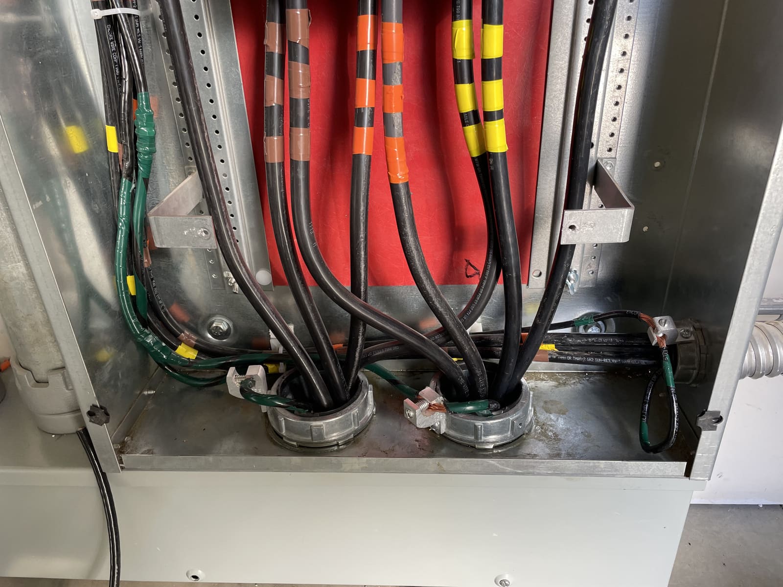 Heavy service-entrance cabling