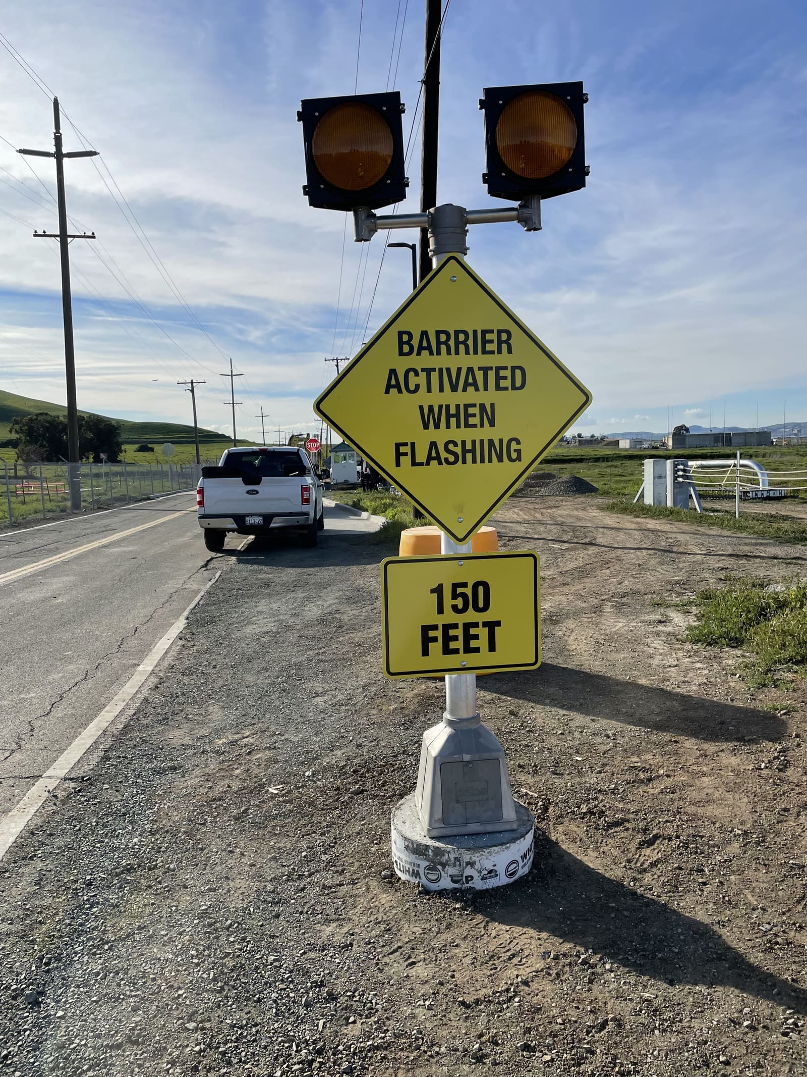 Solar-powered roadway signage