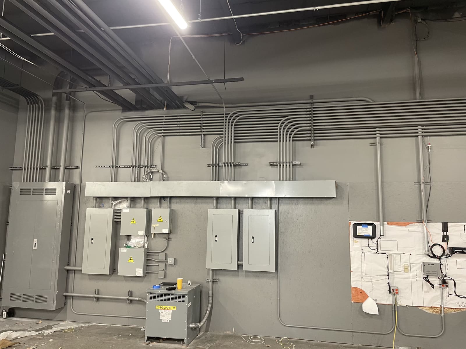 Overhead conduit racking